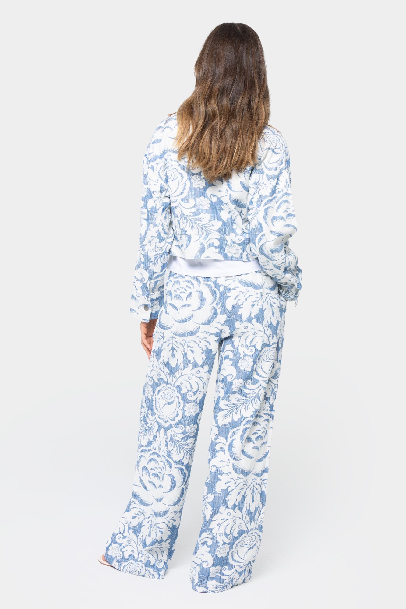 Yarn Dye Printed Pants