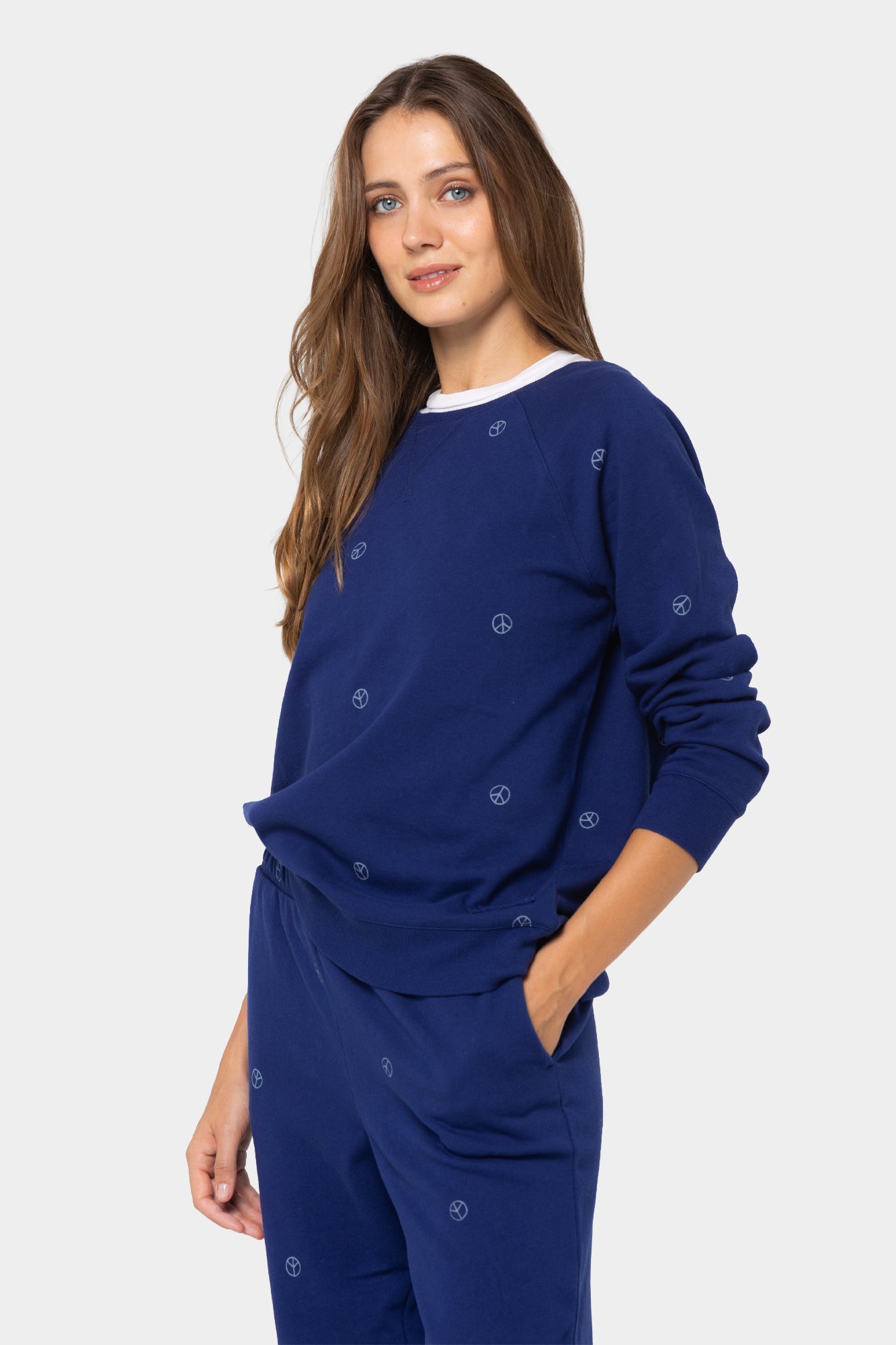 Printed Crewneck Sweatshirt