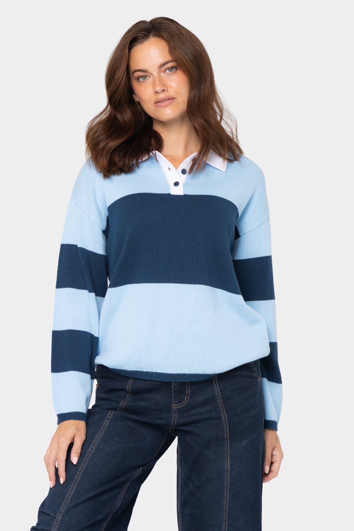 Long Sleeve Polo Sweater
