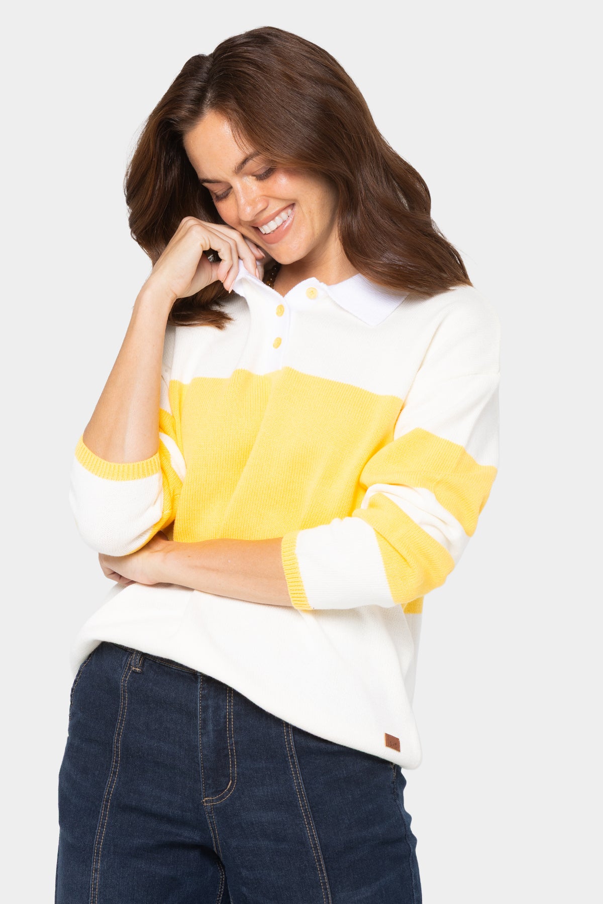 Long Sleeve Polo Sweater