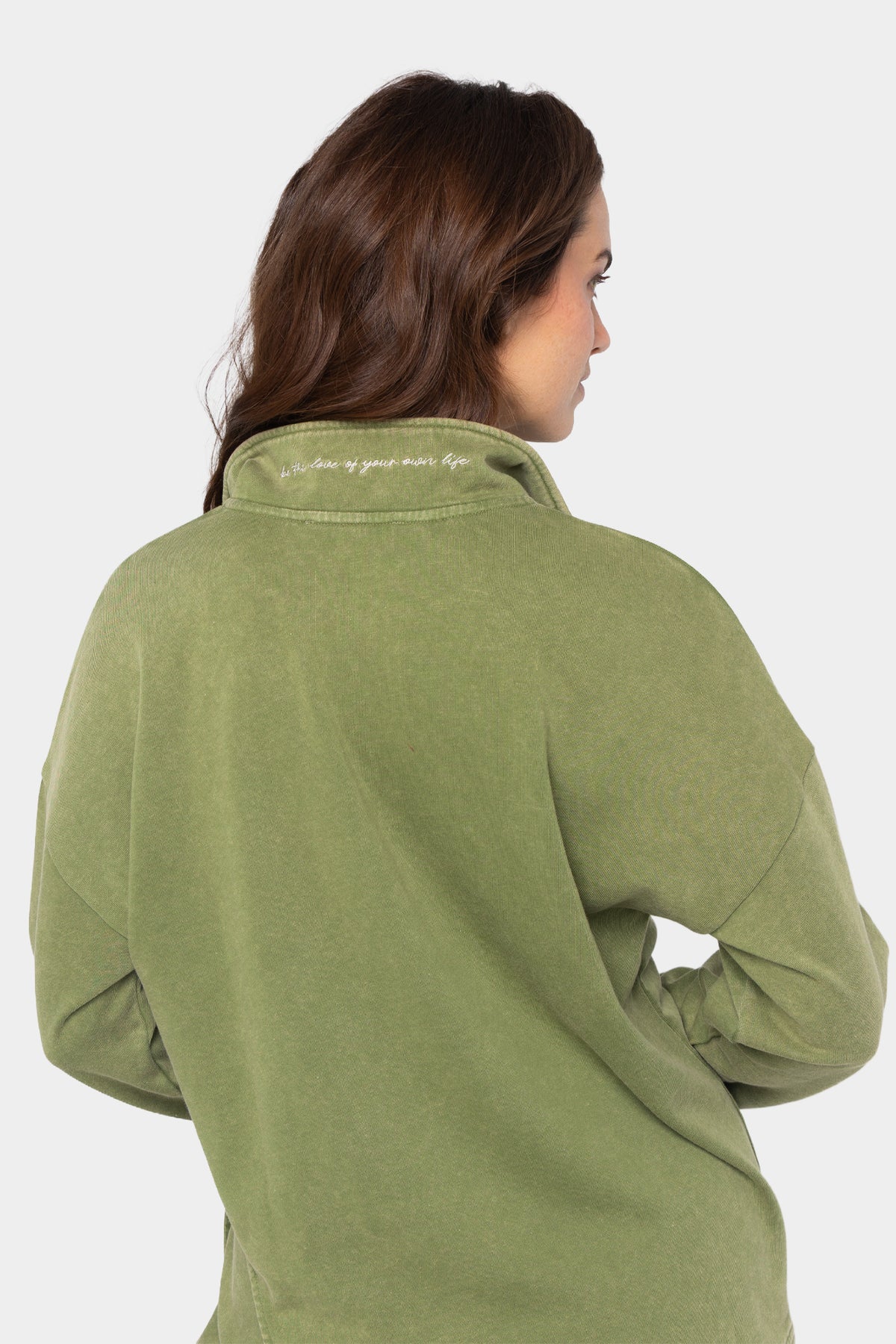Mock Neck Pullover with Cut Out