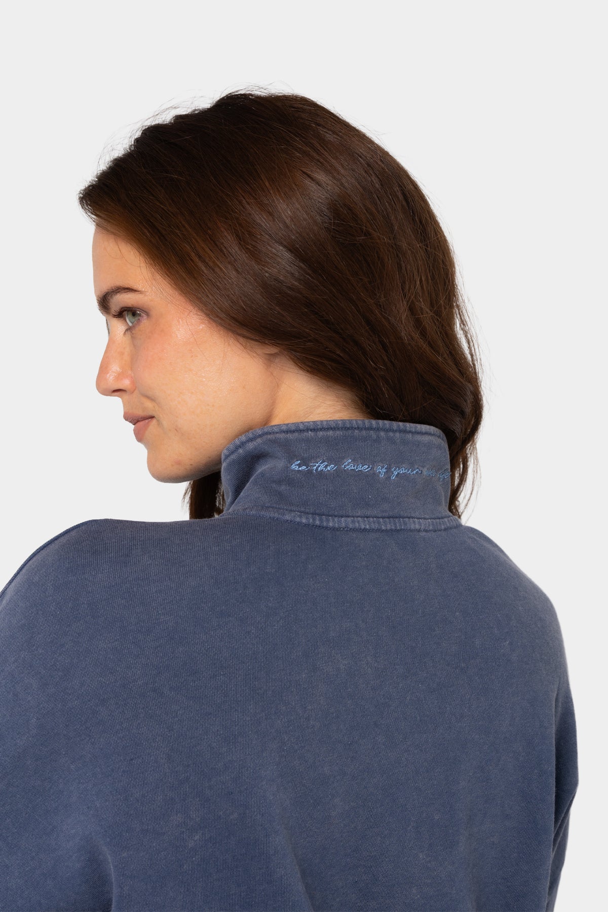 Mock Neck Pullover with Cut Out