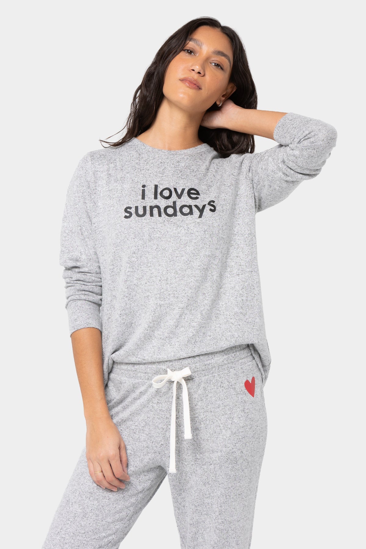 Comfy Crew Neck Long Sleeve Affirmation Tee