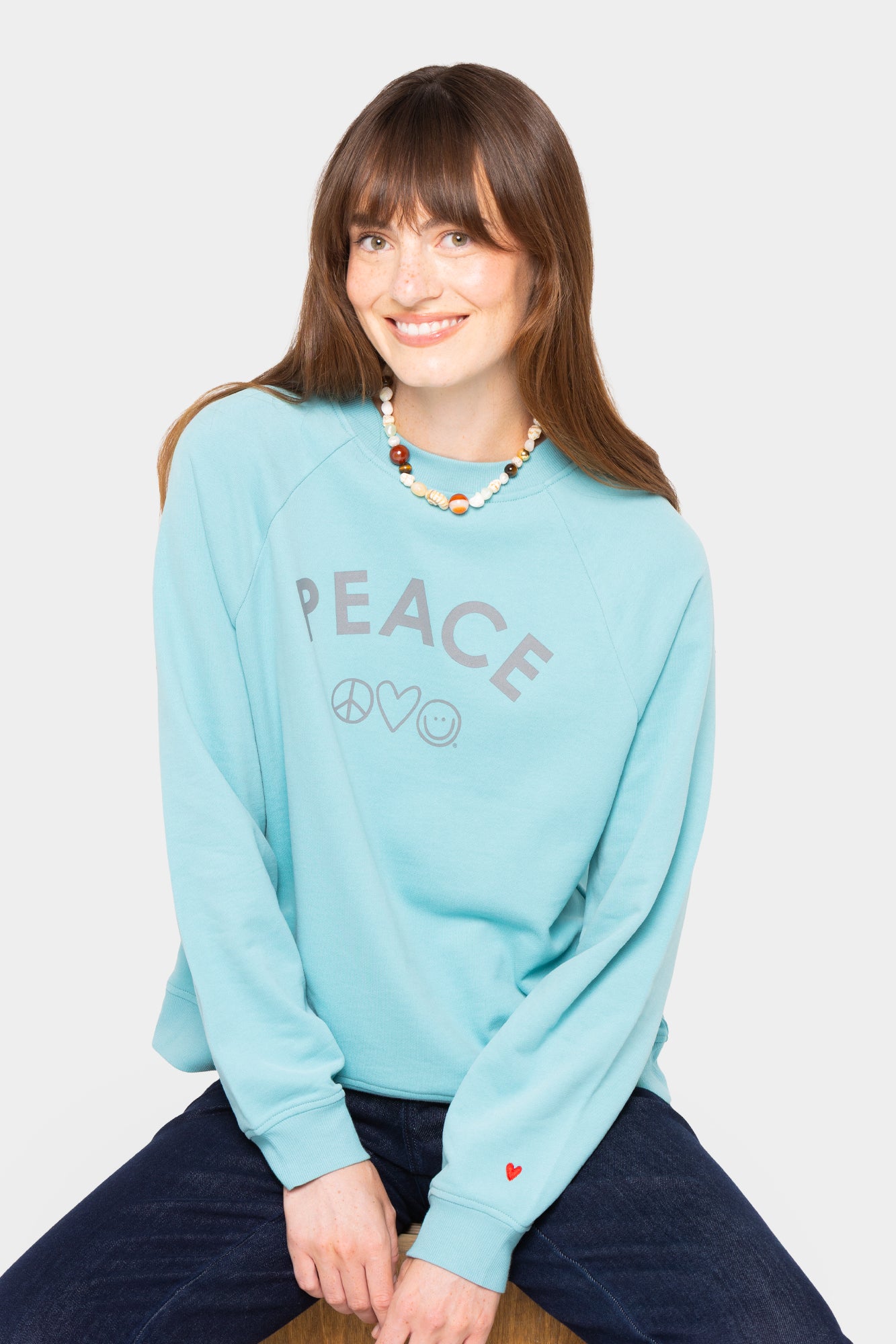 Towel Terry Crewneck Affirmation Pullover