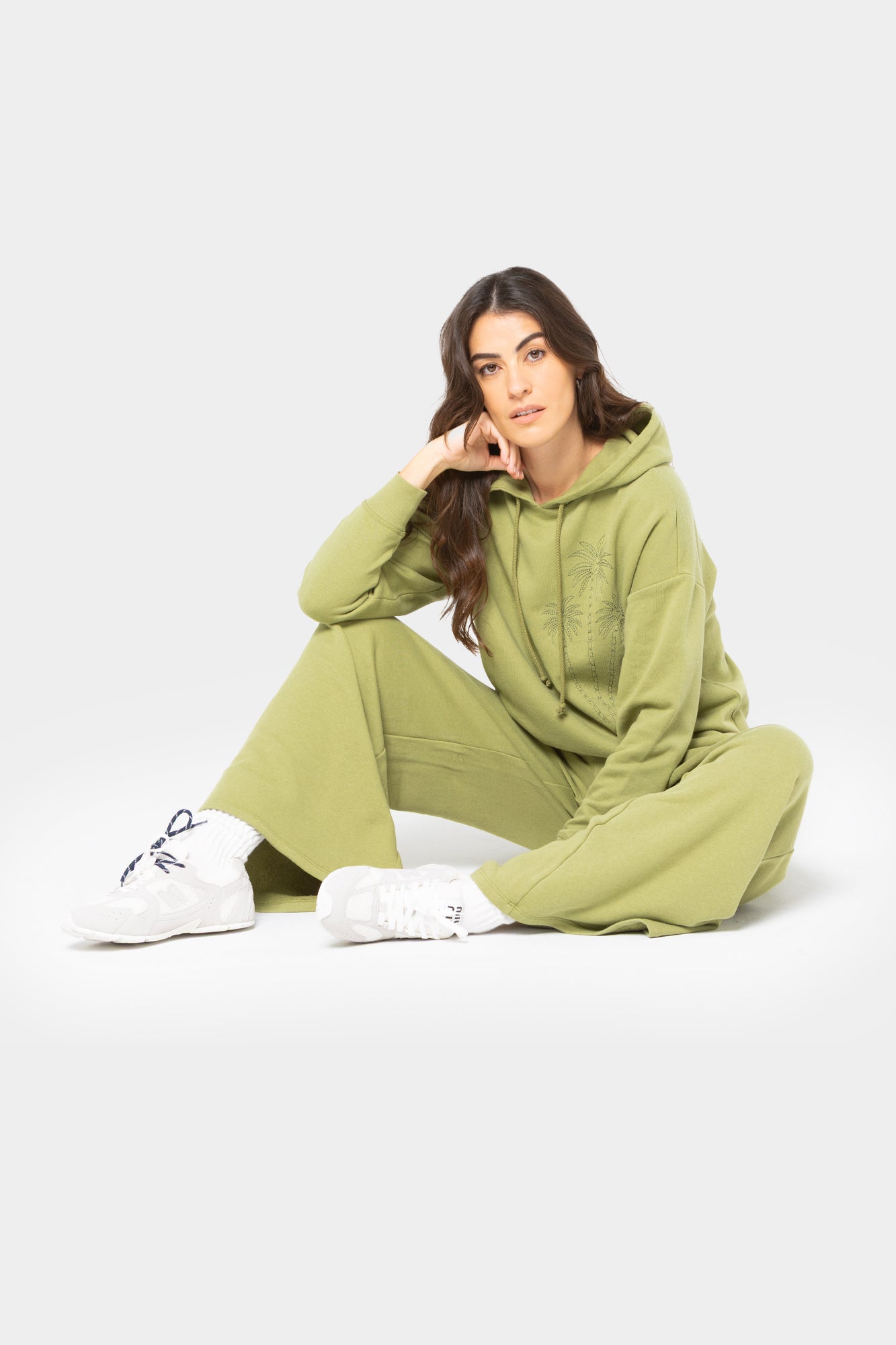Boheme French Terry Monica Wide Leg Pant