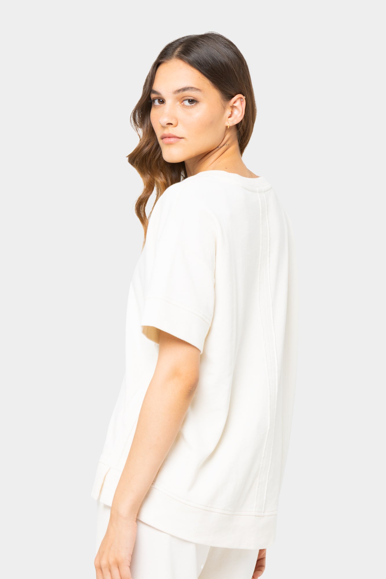 French Terry Pullover and Ankle Pant Set