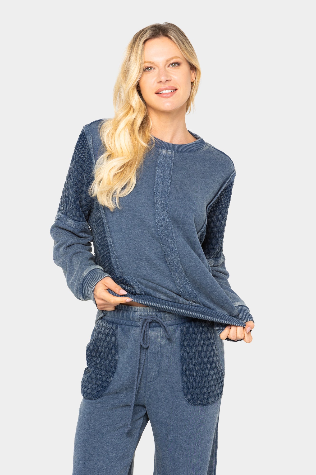 French Terry with Crochet Sweatshirt