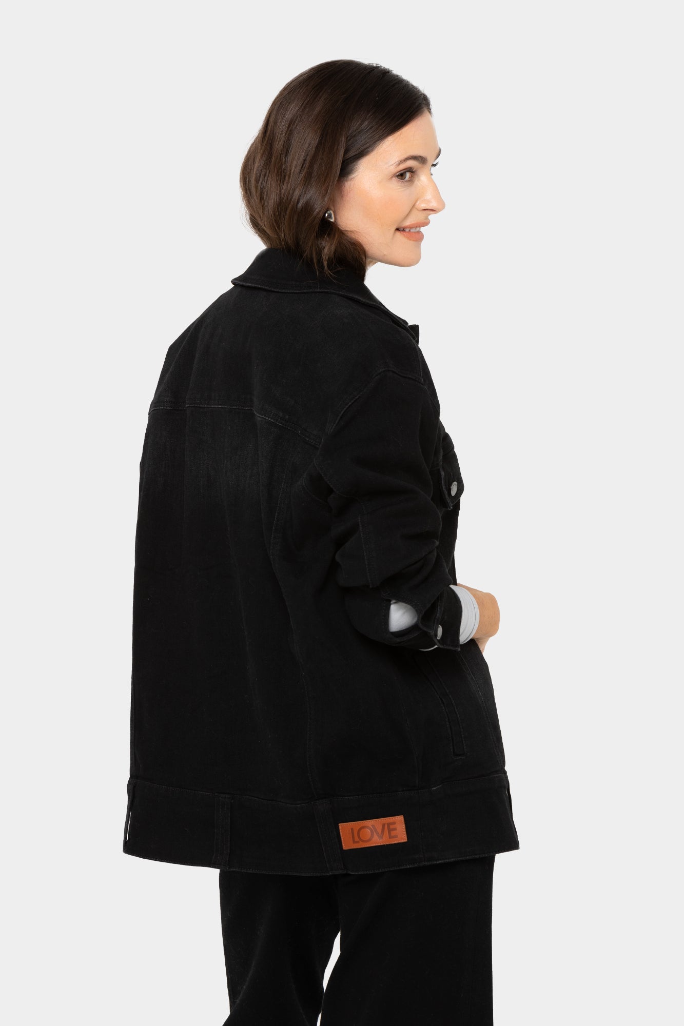 Authentic Denim Button Front Jacket