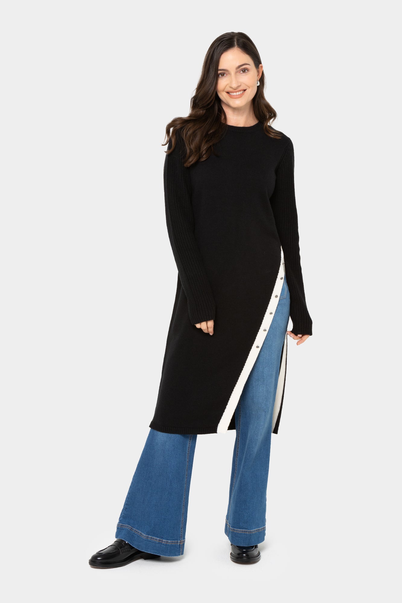 Side Slit Tunic Dress Peace Love World Side Slit Tunic Dress Peace Love World