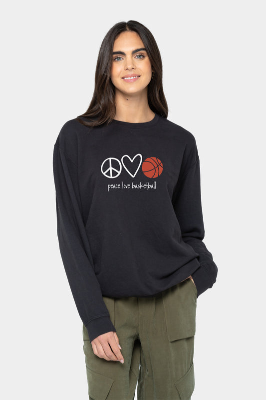 Peace Love Basketball Sweatshirt
