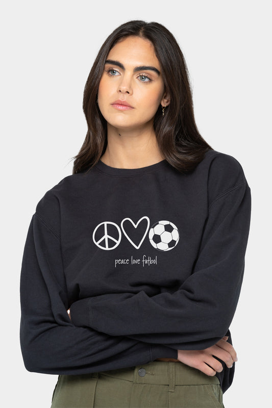 Peace Love Futbol Sweatshirt