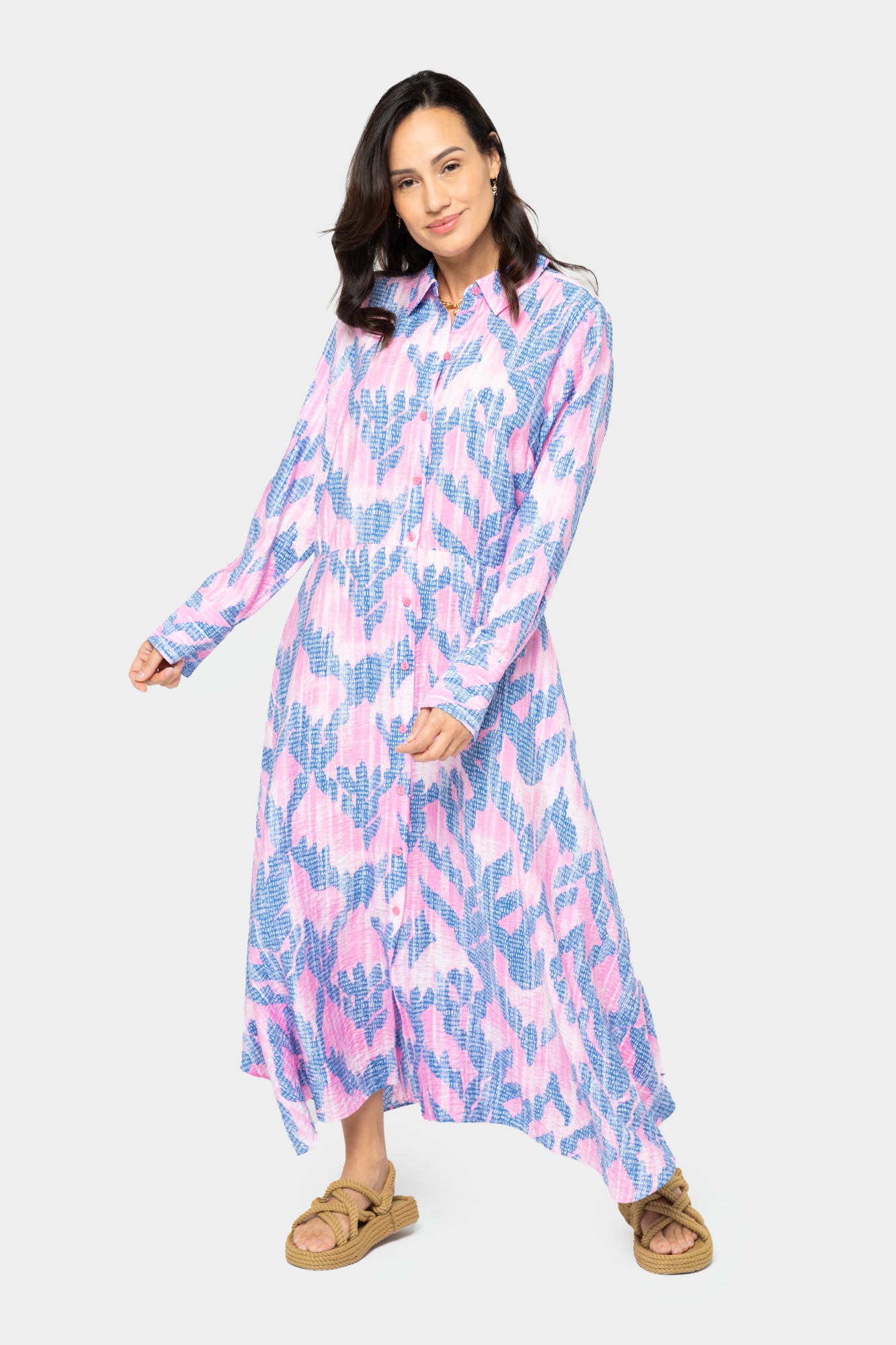 Asymmetric Long Sleeve Dress Peace Love World Asymmetric Long Sleeve Dress Peace Love World