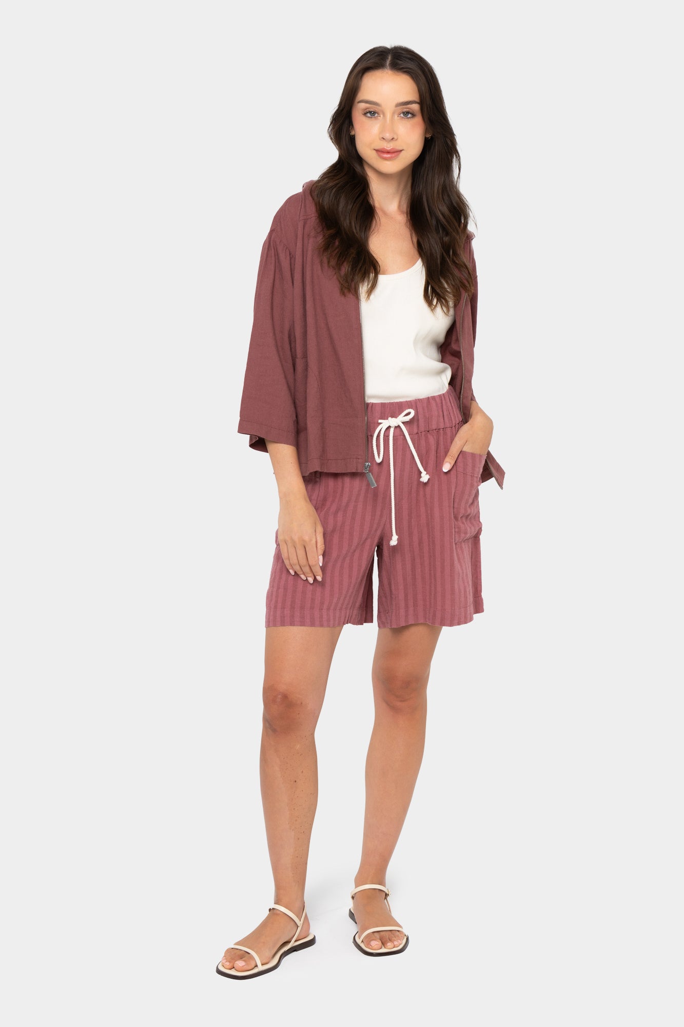 Boheme Liz Linen Pull-On Short