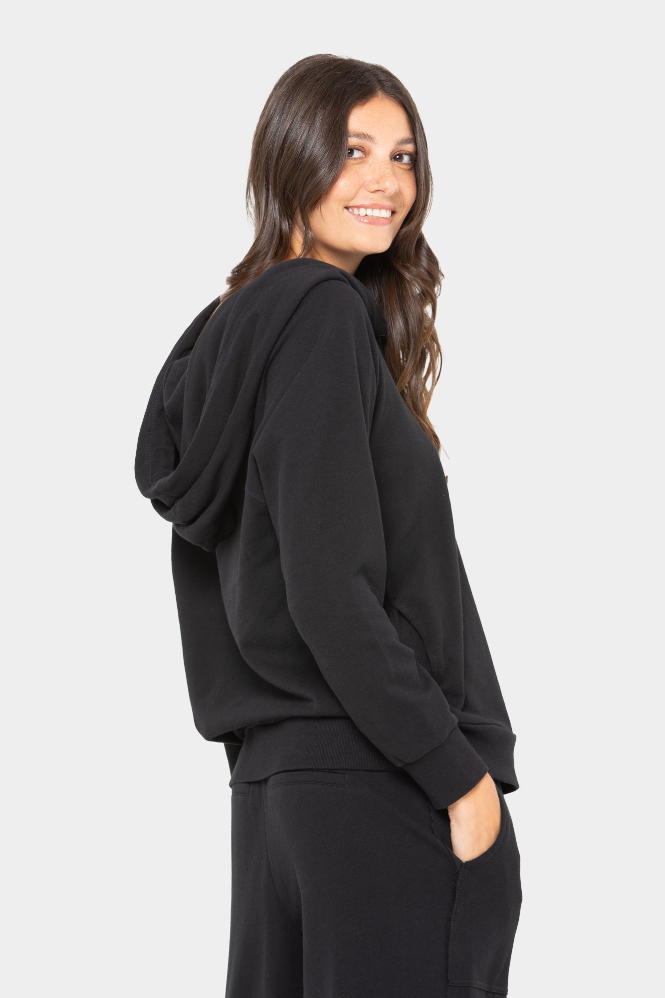 Alina French Terry Cowl Neck Sweatshirt