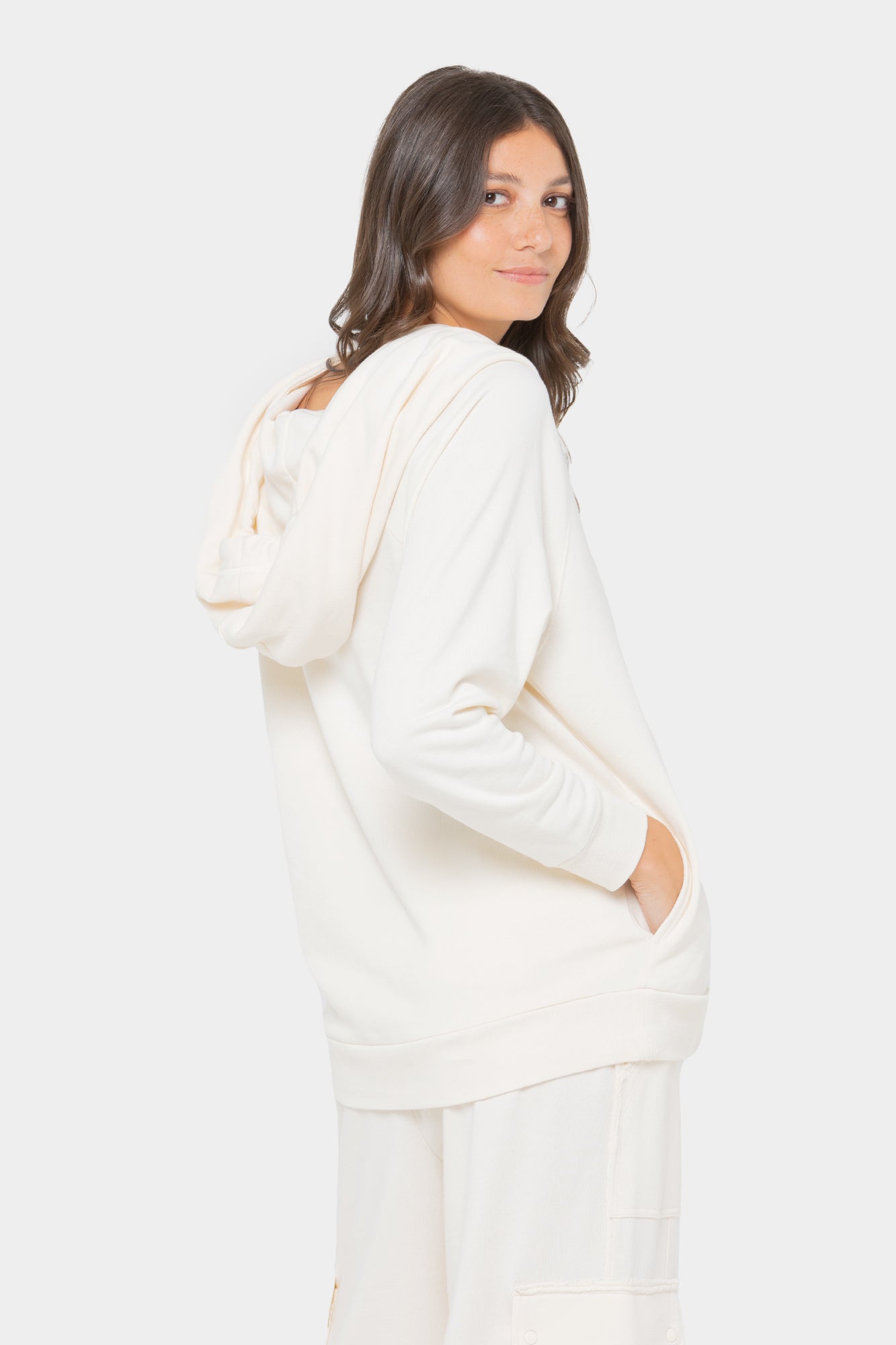 Alina French Terry Cowl Neck Sweatshirt