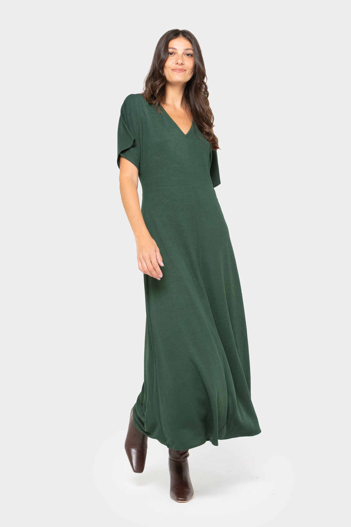 Black Label Crepe Knit Dress