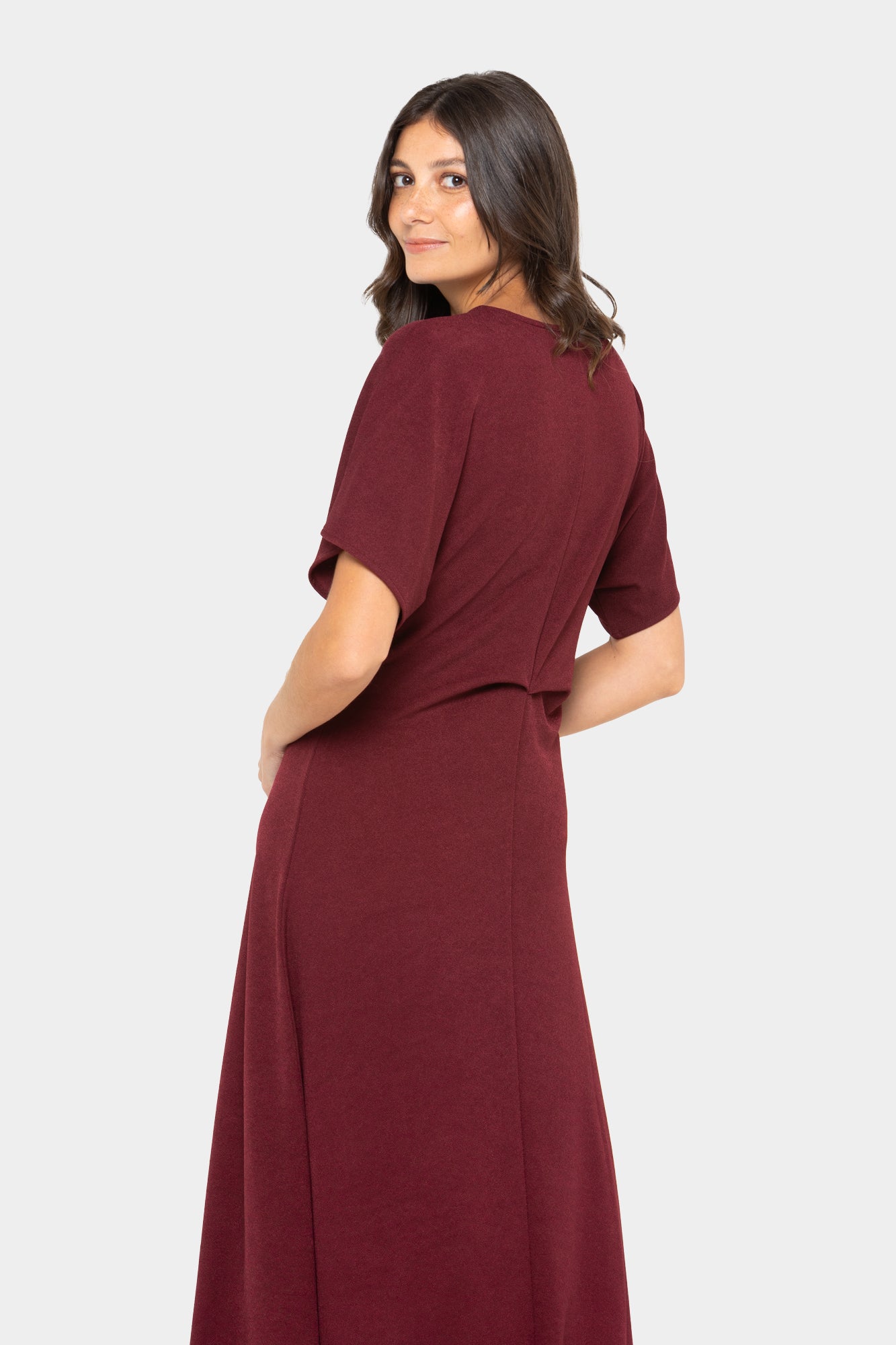 Black Label Crepe Knit Dress