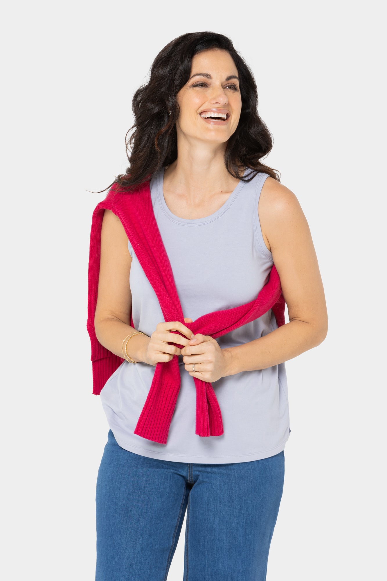 Pop Stitch Color Tank Top