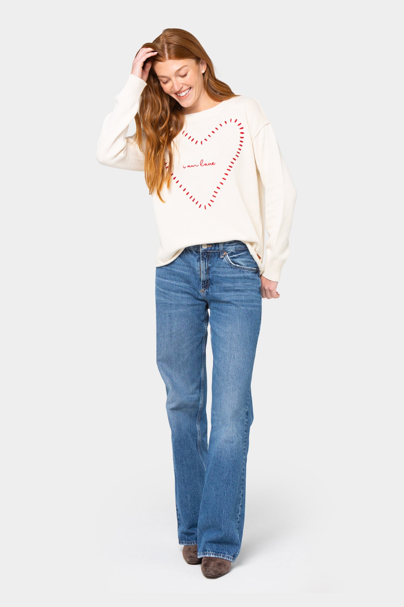Cotton Novelty Motif Sweater