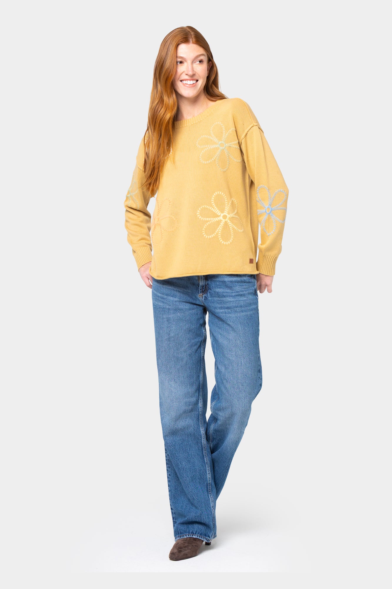 Cotton Novelty Motif Sweater