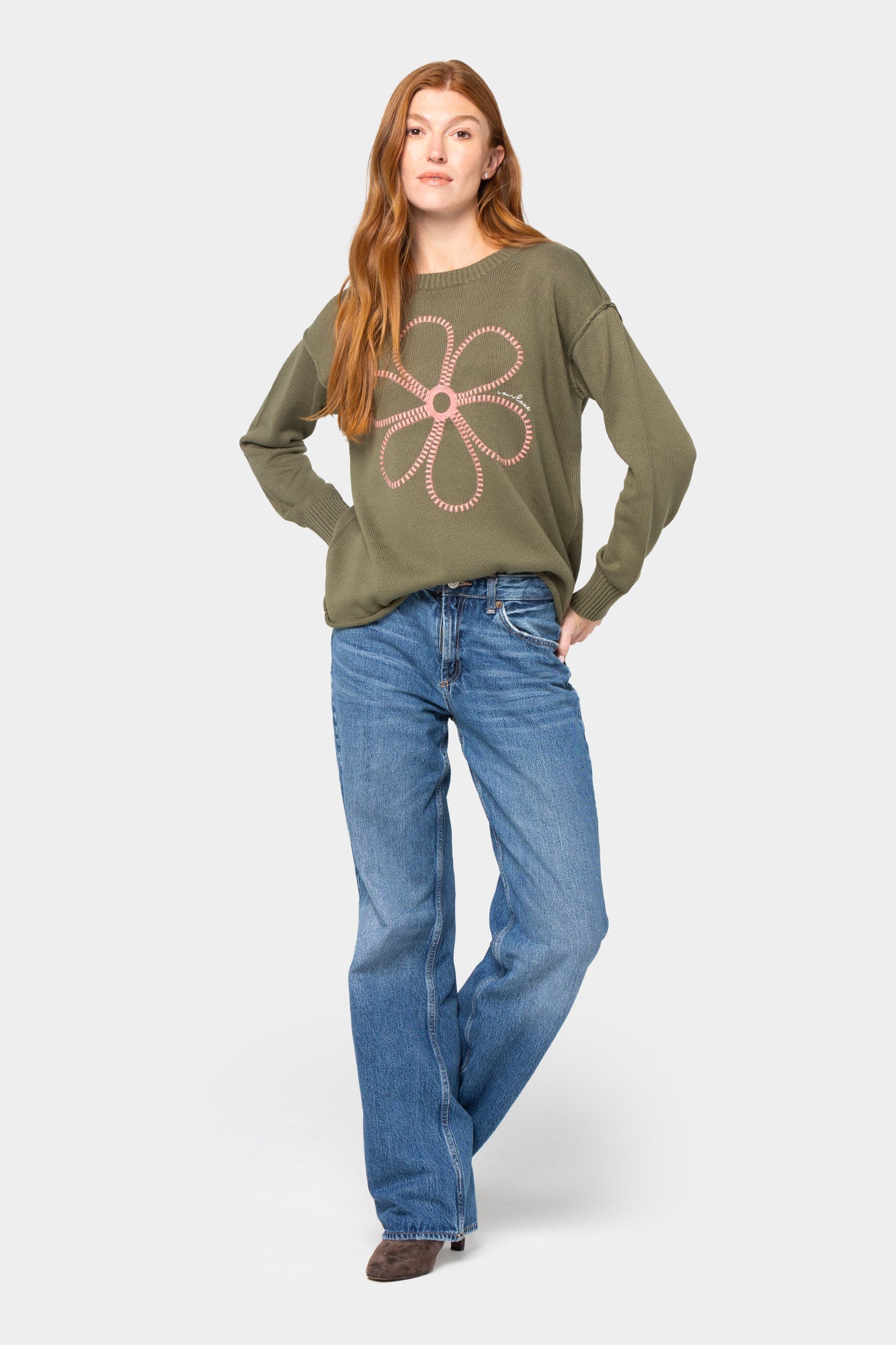 Cotton Novelty Motif Sweater