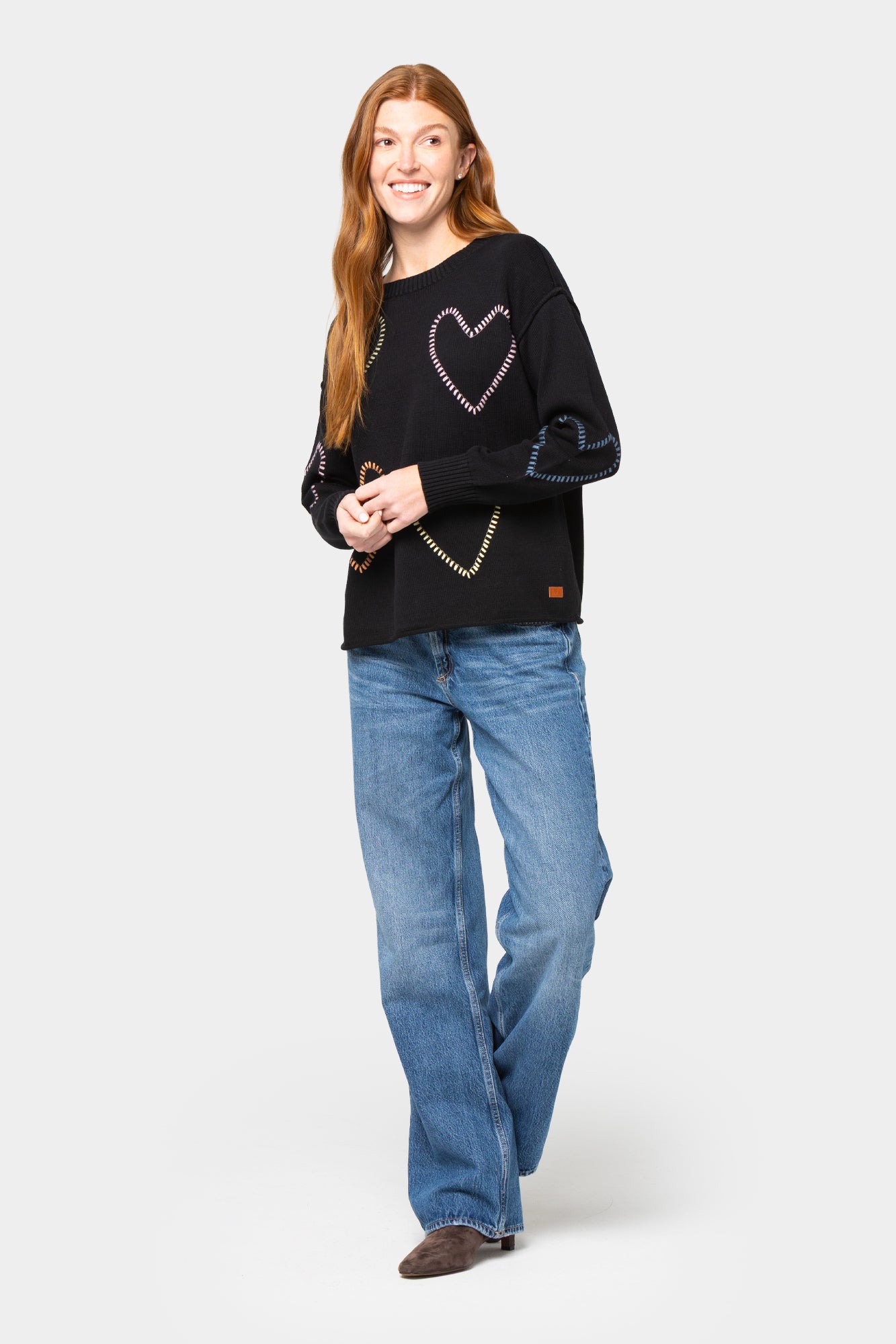Cotton Novelty Motif Sweater
