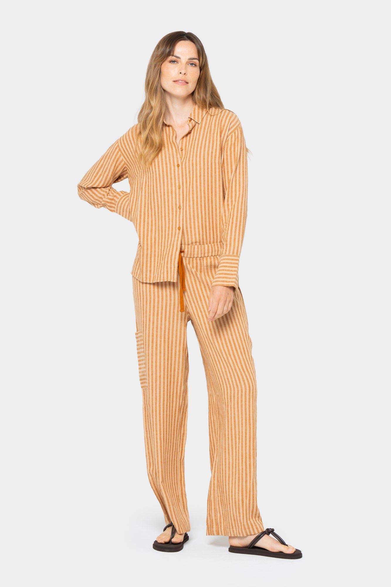 Boheme Linen Blend French Cuff Shirt