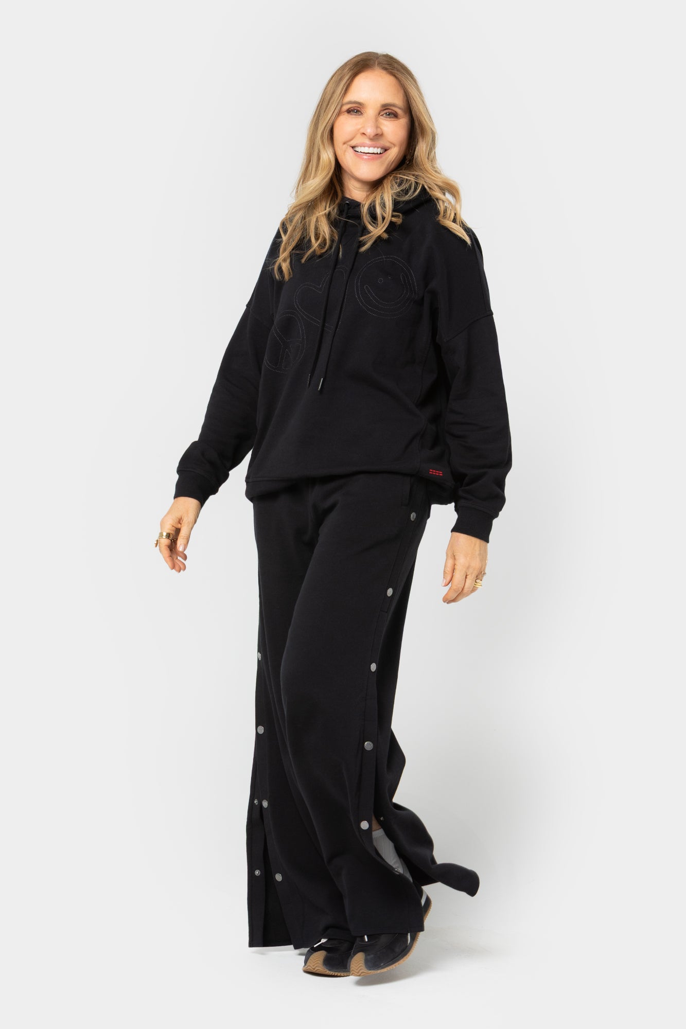 French Terry Embroidered Graphic Hoodie