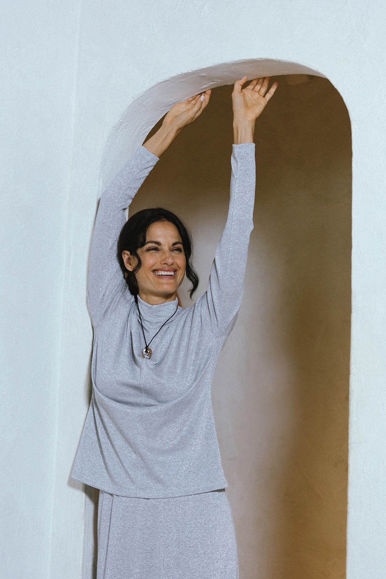 Black Label Long-Sleeve Mock Neck Top