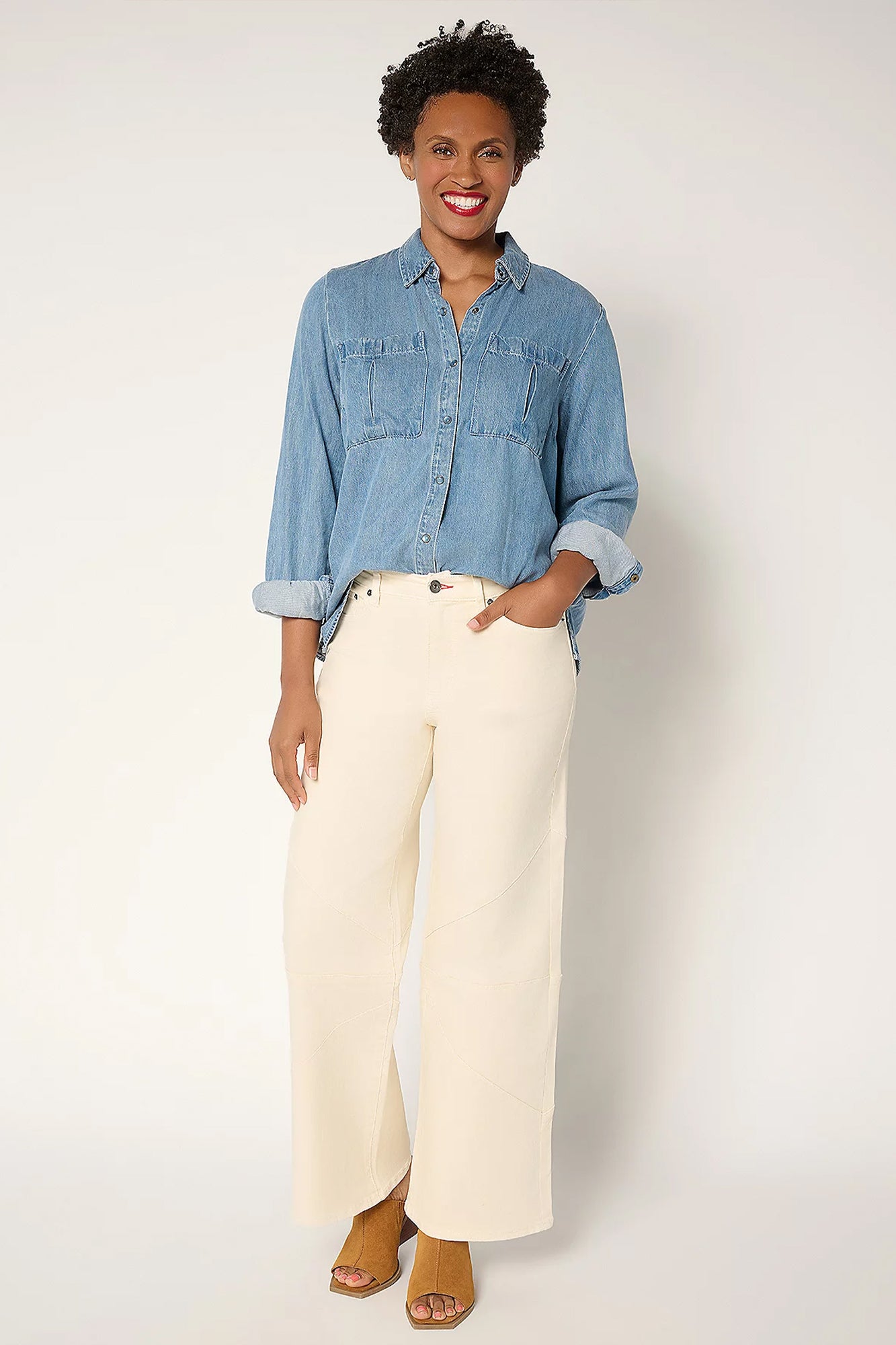 Full Leg Jean with Seamed Knee