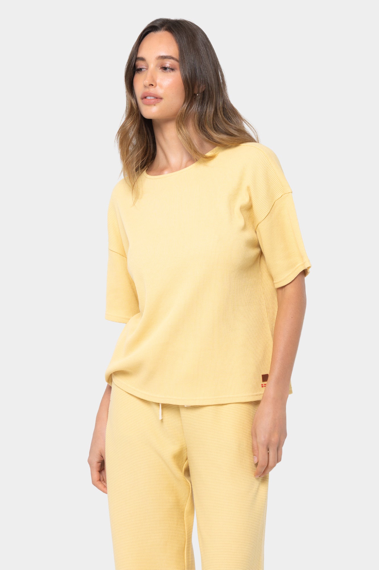Textured Knit Top and Pant Set