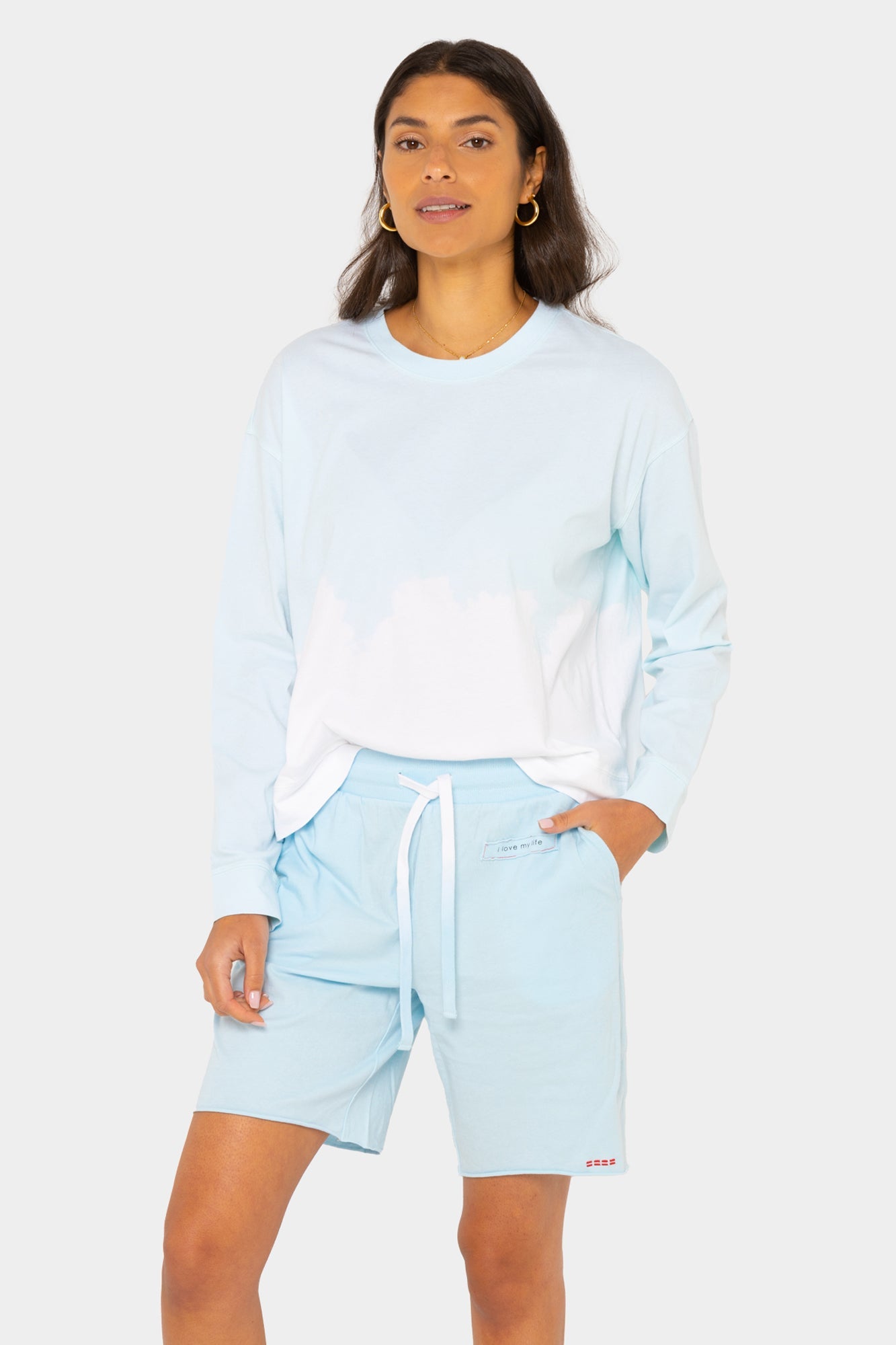 "Miami" Long Sleeve Cotton Jersey Tee
