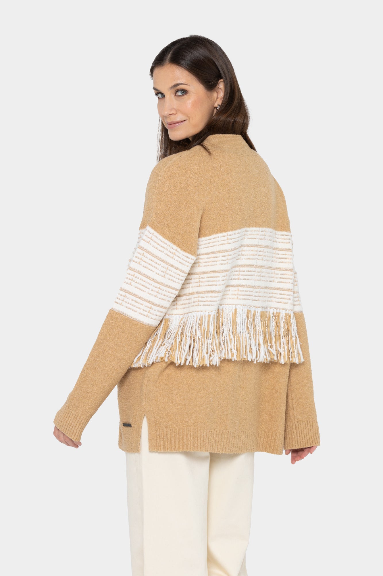 Black Label Fringe Cardigan