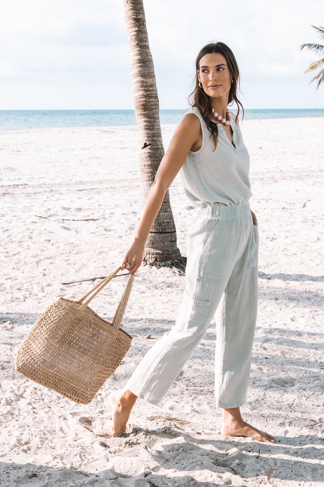 Boheme Gauze Ankle Pant