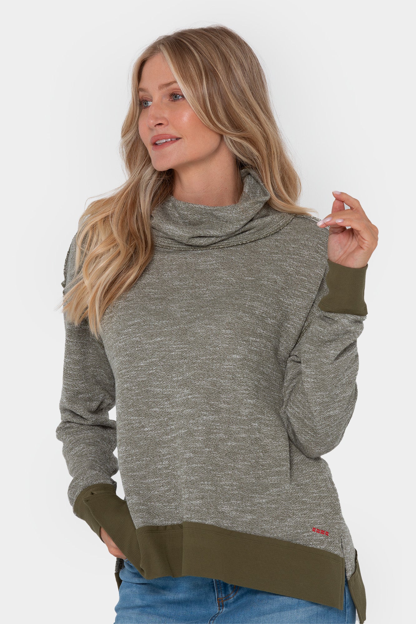 Birdseye Two-Tone Pull-Over