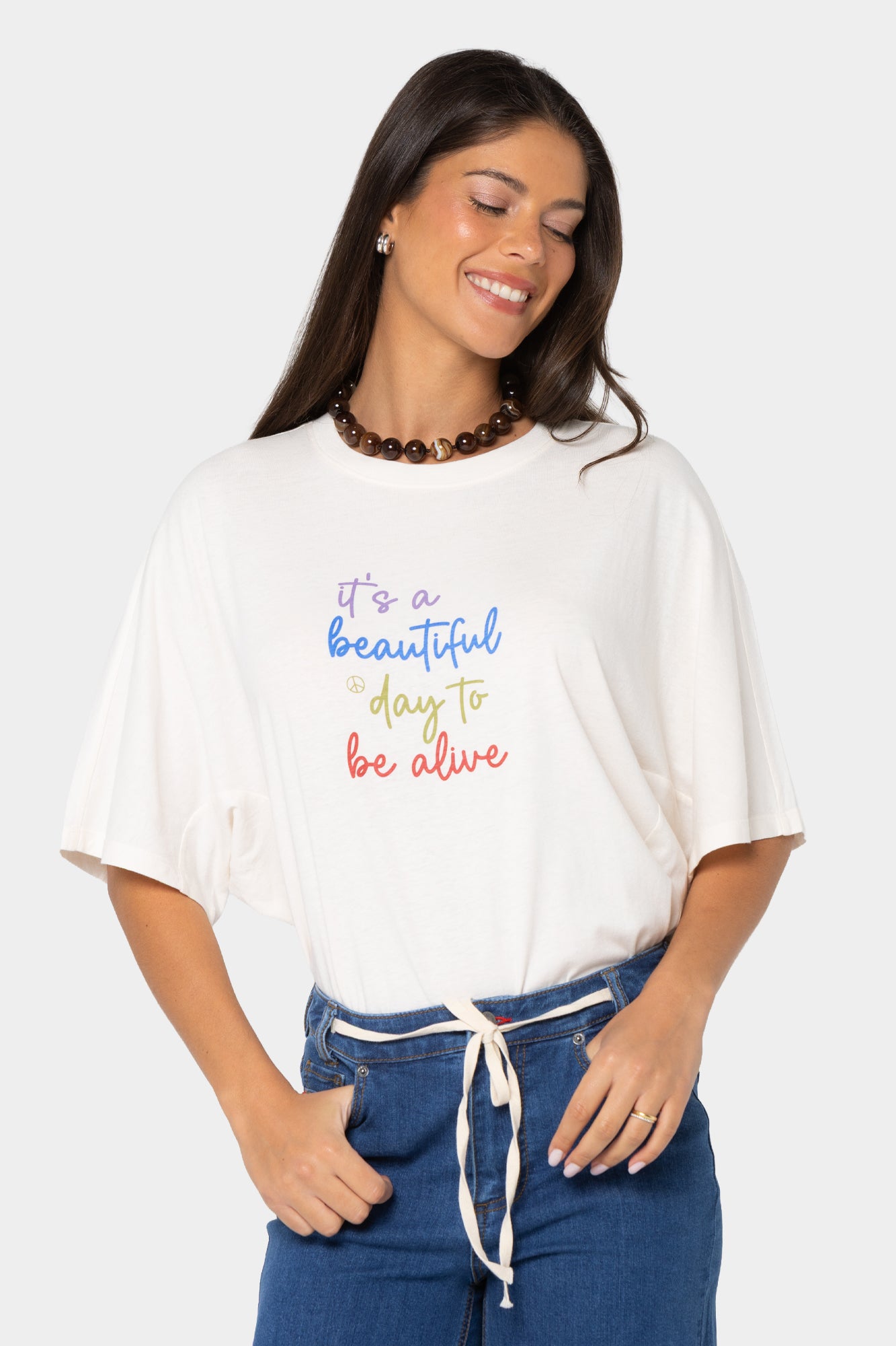 Printed Tee Shirt with Affirmations