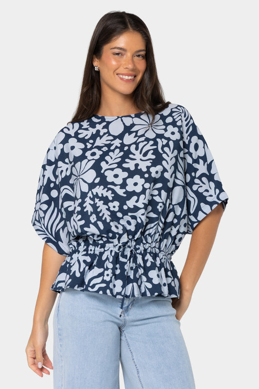 Boheme Boat Neck with Cinched Waist