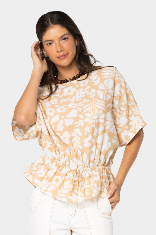 Boheme Boat Neck with Cinched Waist