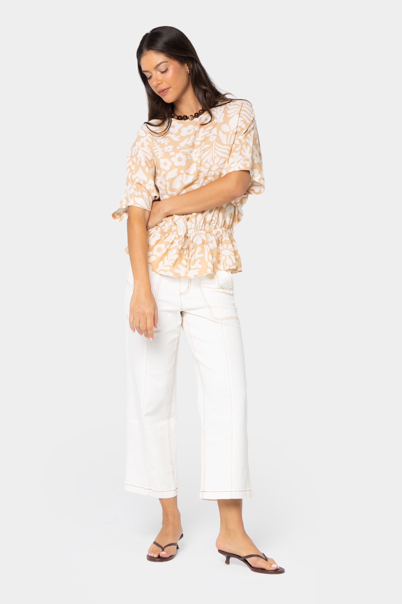 Boheme Boat Neck with Cinched Waist