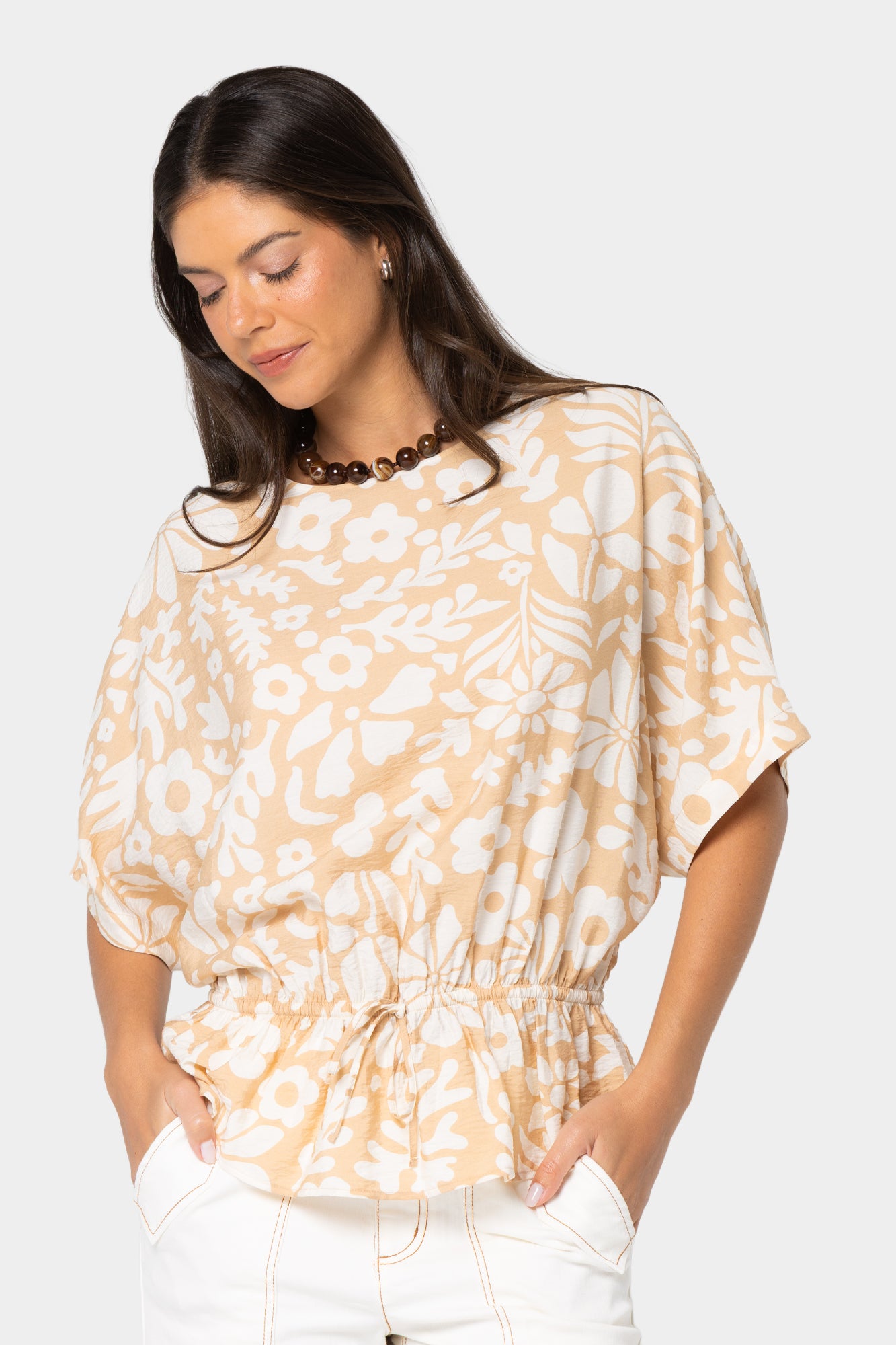 Boheme Boat Neck with Cinched Waist