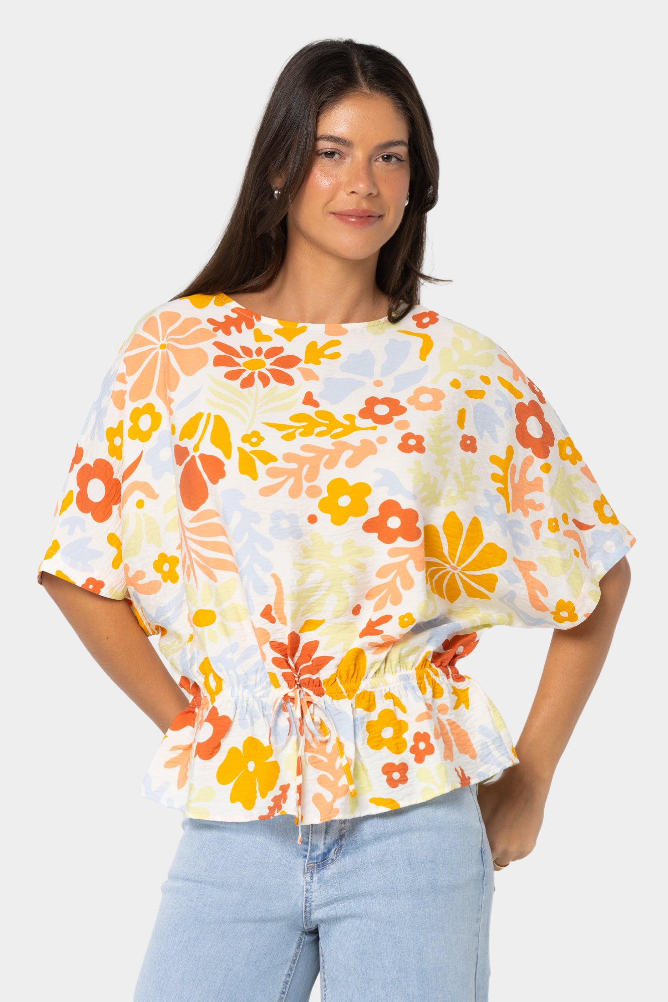 Boheme Boat Neck with Cinched Waist