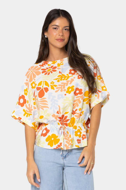 Boheme Boat Neck with Cinched Waist