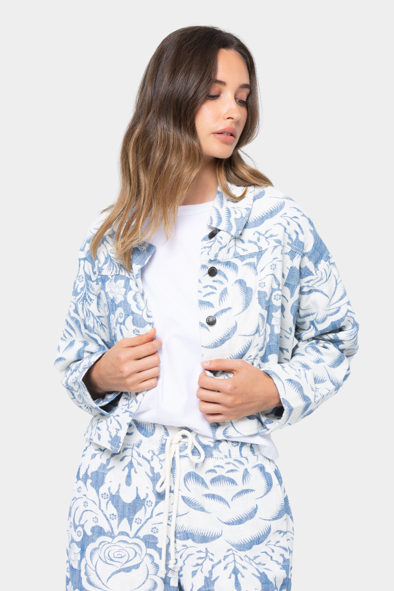Long Sleeve Button Front Jacket