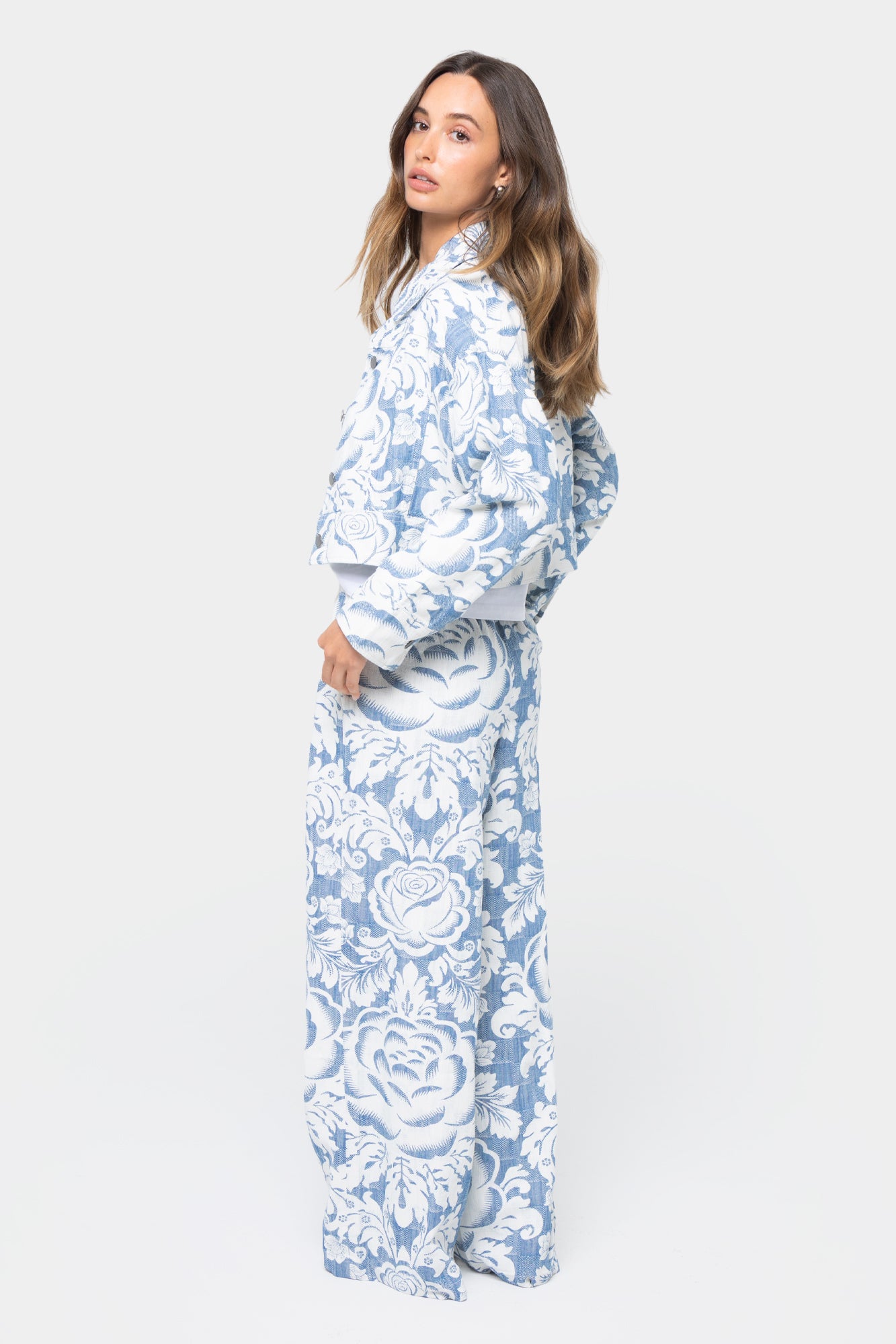 Yarn Dye Printed Pants