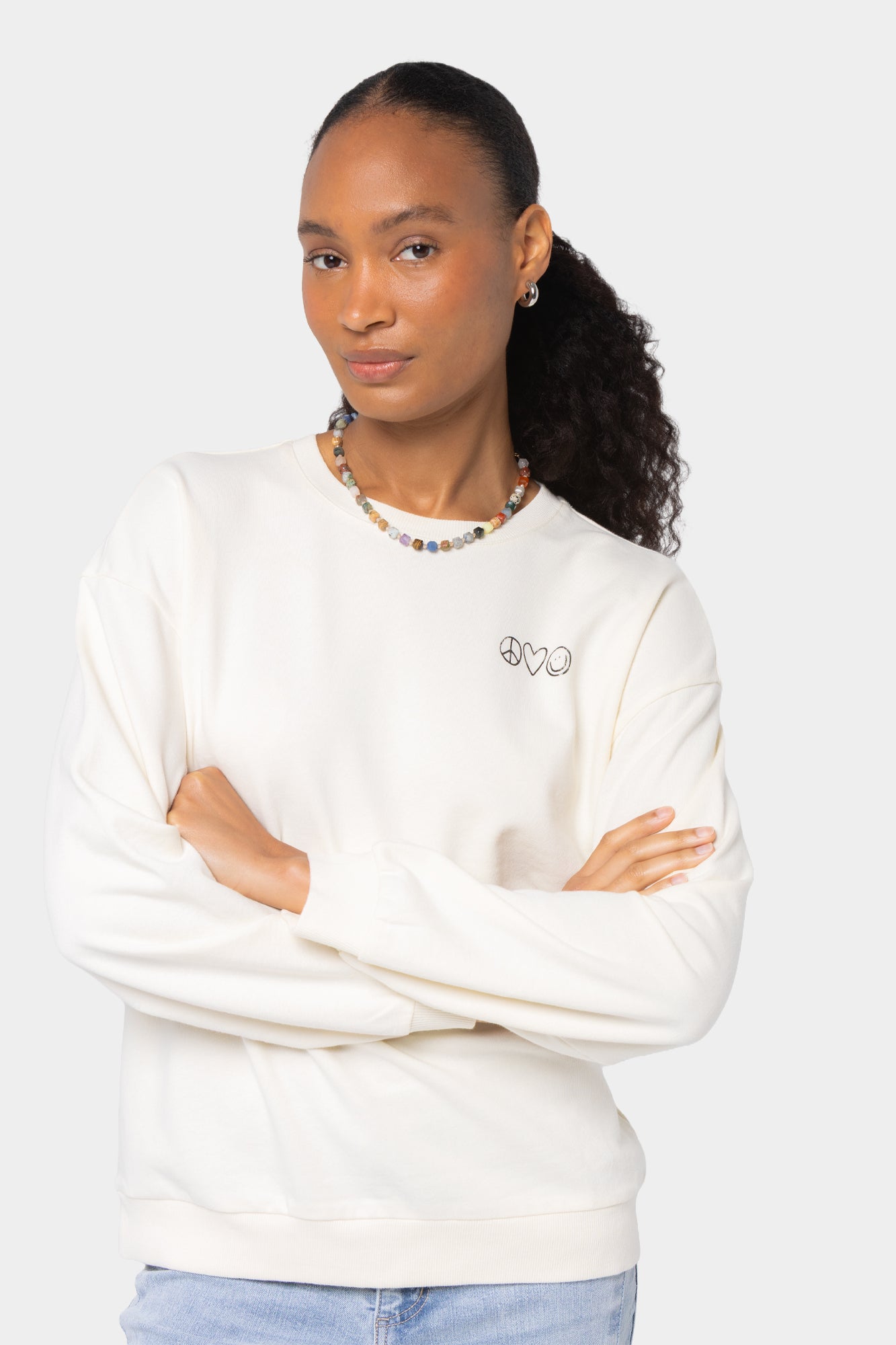 Crew Neck French Terry Sweatershirt