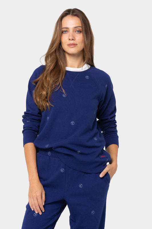 Printed Crewneck Sweatshirt