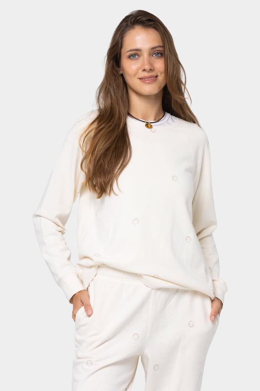 Printed Crewneck Sweatshirt