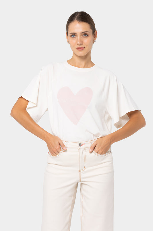 Sueded Cotton Graphic Tee