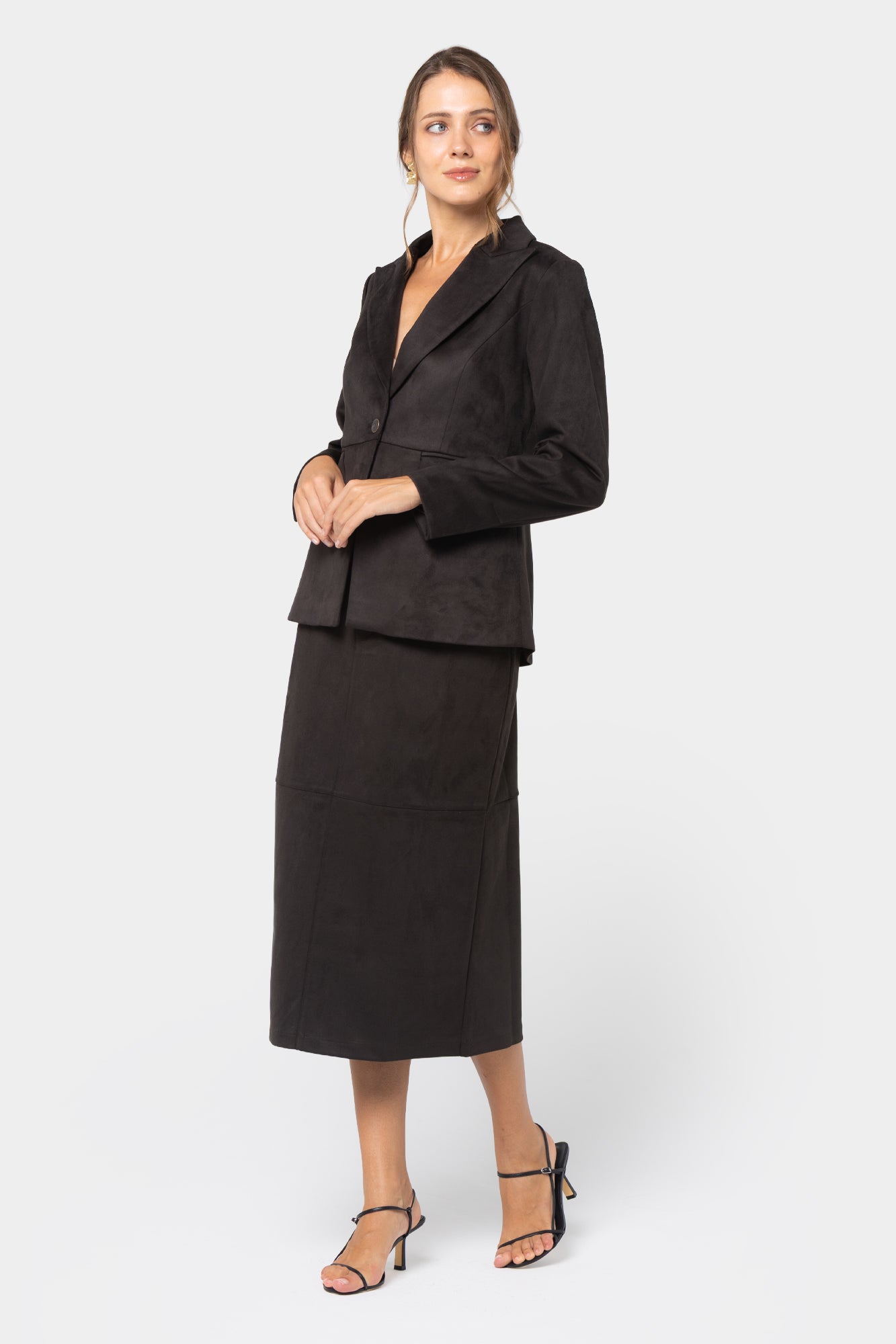 Faux Suede Skirt