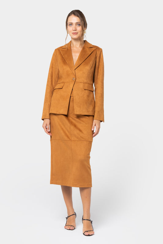 Faux Suede Skirt